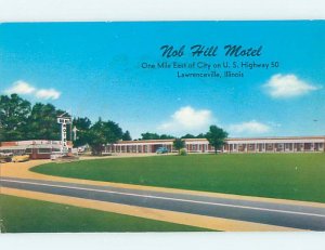 Pre-1980 MOTEL SCENE Lawrenceville - Near Vincennes Illinois IL AD9551