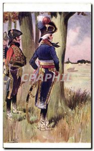 Old Postcard Fantasy Illustrator Vallet Kleber Army