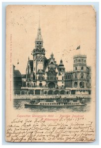 1900 Universal Exhibition - Imperial Pavilion of Germany Posted Postcard 