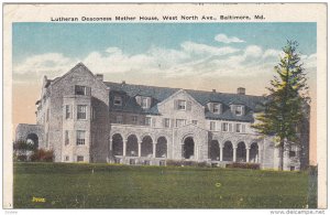 Lutheran Deaconess Mother House , BALTIMORE , Maryland , PU-1921