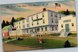 Postcard NH Carroll Twin Mountain Grand View Hotel William Gitelman Prop.