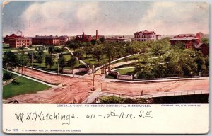 1905 General View University Of Minnesota Minneapolis Panorama Posted Postcard