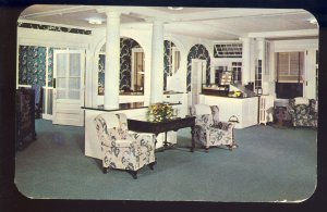 Great Barrington, Massachusetts/MA Postcard, View Of Lobby, Berkshire Inn, 1934!