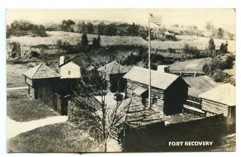 Postcard OH Fort Recovery Vintage Standard View Real Photo Card 