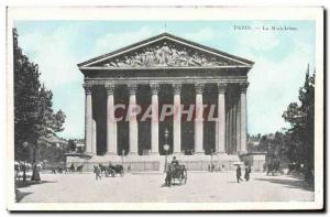 Old Postcard Paris La Madeleine