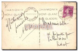 Old Postcard Chamonix Mer de Glace