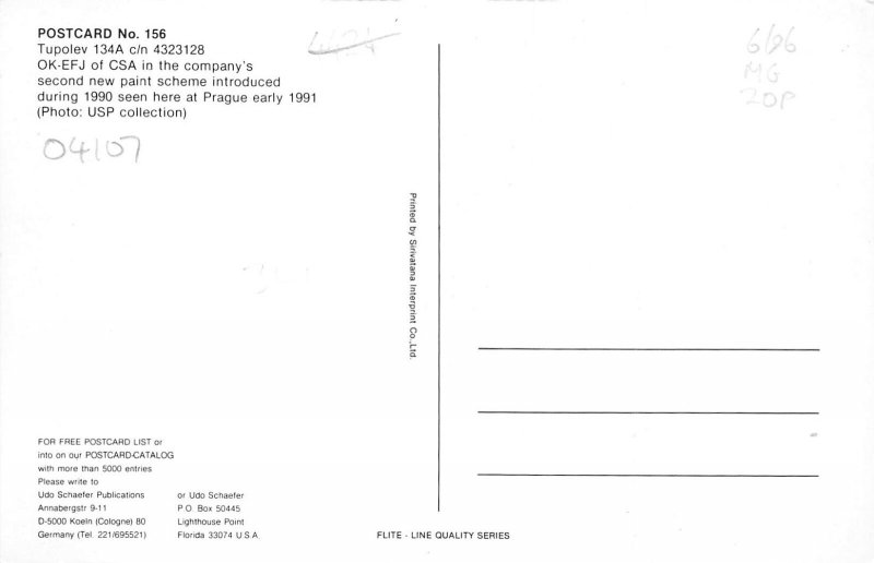 lot395 Aviation plane avion tupolev 134A