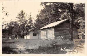 D29/ Jenkins Minnesota Mn Real Photo RPPC Postcard c1930s Normandy Cabins