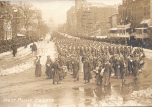 Taft Inaugural Parade West Point Cadets Army Real Photo Postcard 1909