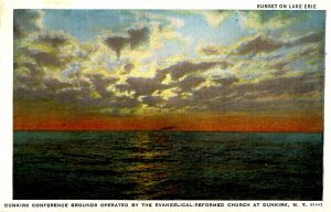 NY - Dunkirk. Sunset on Lake Erie