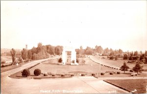 Peace Arch Blaine Washington RPPC Vintage Black & White Postcard 1940s Smith