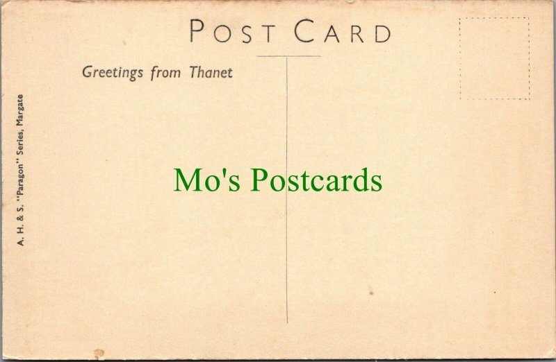 Kent Postcard - Sands and Harbour, Broadstairs   RS28828