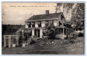 c1940's Riverdale Farm Grace M. Silver Bristol New Hampshire NH Postcard 