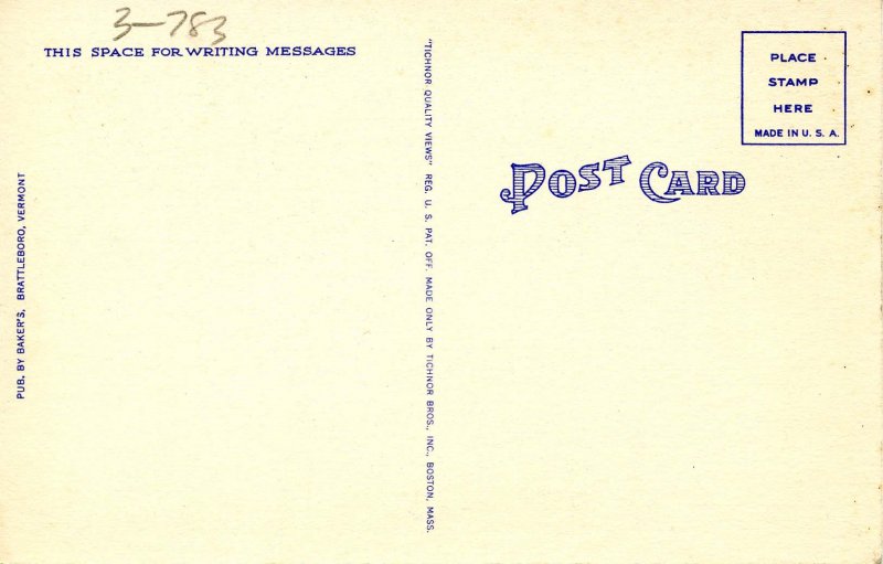 VT - Brattleboro. Main Street Looking North