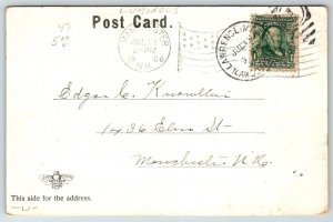 Copper Windows  Lawrence  High School  Massachusetts  Postcard  1906