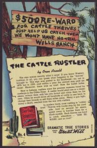 The Cattle Rustler by Owen Arnold,Advertising