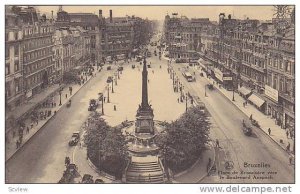 Place De Brouckere Vers Le Boulevard Anspach, Bruxelles, Belgium, 1900-1910s