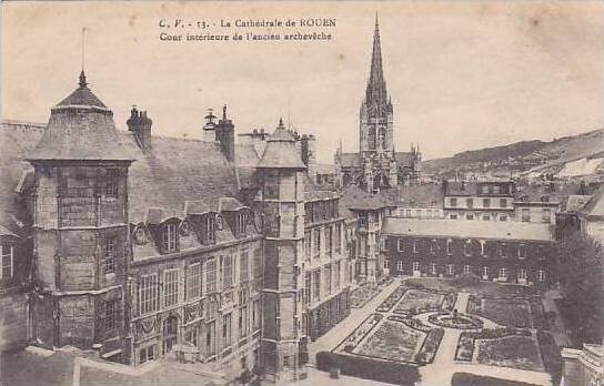 France Rouen La Cathedrale  Cour Interieure de l'ancien archeveche