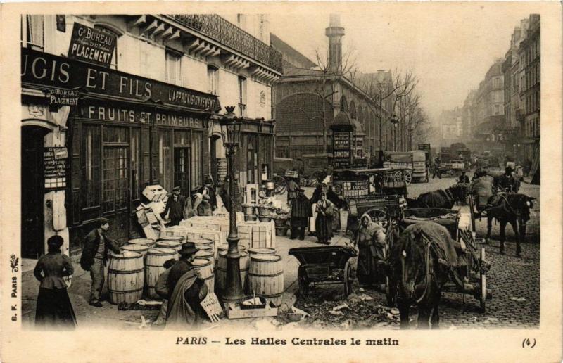 CPA PARIS 1e Les Halles Centrales le matin (479436)