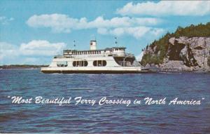 Vermont Burlington Harbor M V Adirondack Passing Rock Point