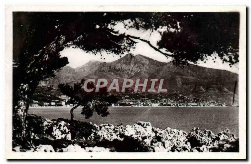 Old Postcard Cape Martin Panorama On Menton