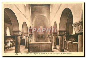 Postcard Old Neuwiller Church of St Peter and St Paul Chapel of St Sebastien
