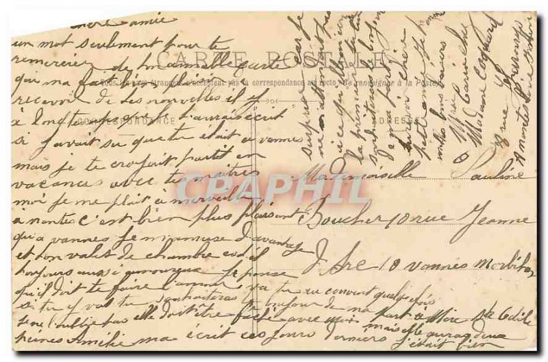 Postcard Old Ste Anne Organs and the Altar