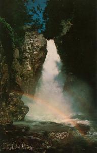 NH - Pinkham Notch, Glen Ellis Falls. Rainbow