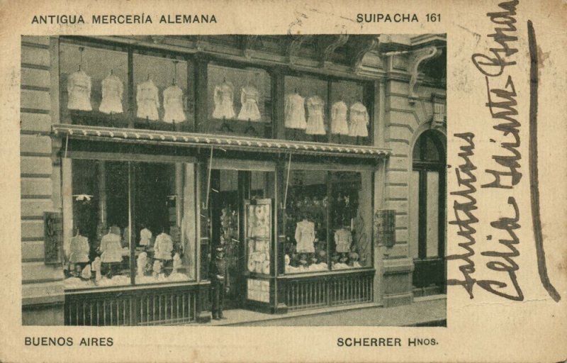 argentina, BUENOS AIRES, Antigua Merceria Alemania, Supacha 161 (1903) Postcard