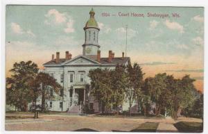 Court House Sheboygan Wisconsin 1911 postcard
