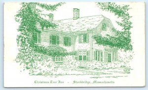 STOCKBRIDGE, Massachusetts MA ~ Roadside CHRISTMAS TREE INN Restaurant Postcard