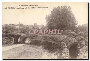 Old Postcard Frejus Interior of Roman Amphitheater