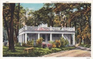 North Dakota Grand Forks Pavilion At Riverside Park Curteich