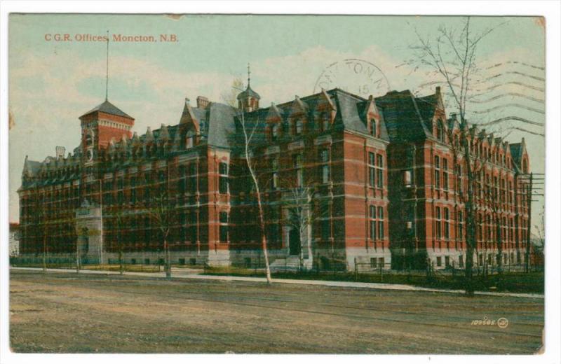 1701  NB  Moncton 1916  C G.R. Offices