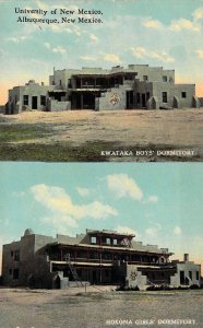 c.'10,  Kwataka and Hokona Dormitories,University of New Mexico,NM Old Postcard