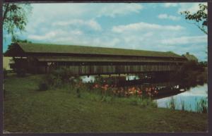 Covered Bridge,Shelburne Musem,VT Postcard