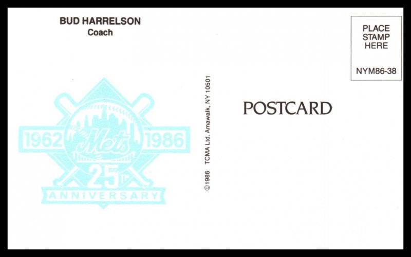 Bud Harrelson,Coach,New York Mets Baseball