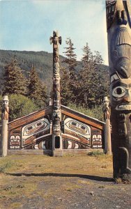 Totem Bight Ketchikan Alaska Indian Totem Pole Native Americana Vintage Postcard