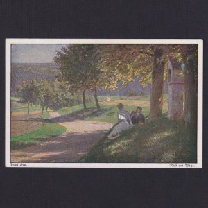 GERMANY, Postcard, Paul Hey, #111, 'Rast am Wege'