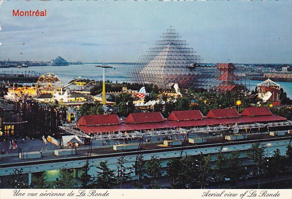 Canada Aerial View of La Ronde Montreal