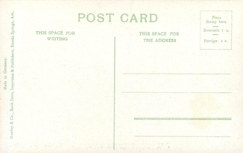 c1910 Chromograph Postcard; Basin Spring Fountain, Eureka Springs AR Carroll Co.