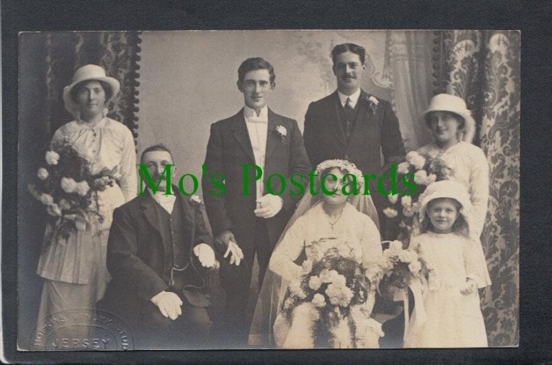 Ancestors Postcard - Portrait of a Wedding Group, Jersey SW4684