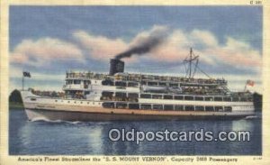 Americas Finest Streamliner, SS Mount Vernon, Washington, WA USA Steam Ship U...