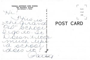 Thomas Jefferson High School San Antonio 1, Texas