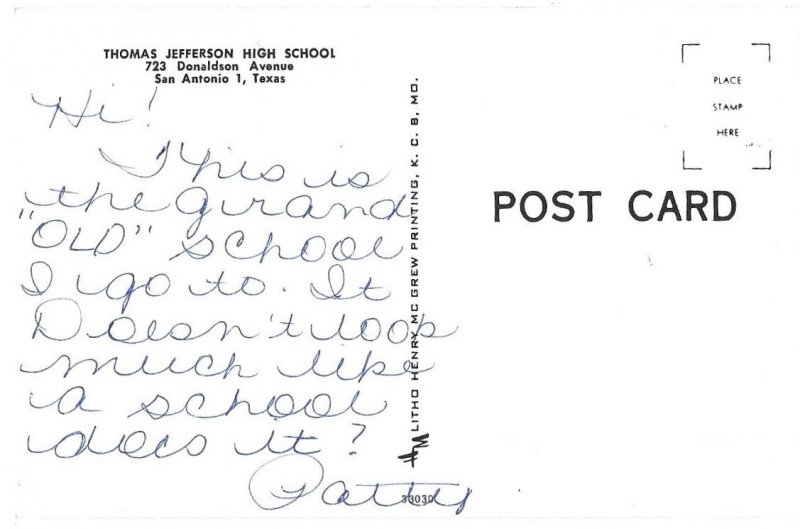 Thomas Jefferson High School San Antonio 1, Texas