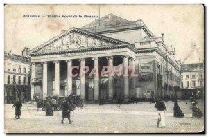 Old Postcard Bruxelles Theater Royal de la Monnaie