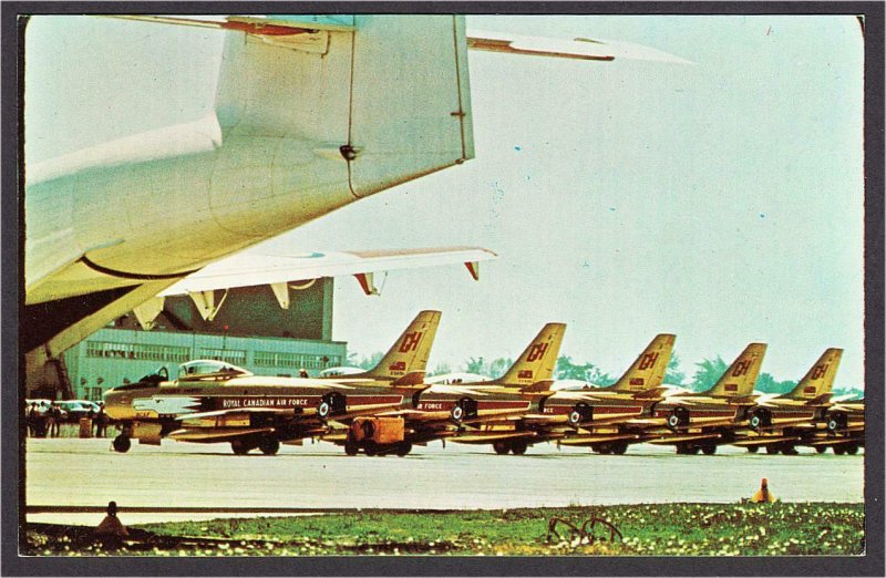 Royal Canadian Air Force Golden Hawks and Caribou DHC-4 Airplanes Postcard 1960s