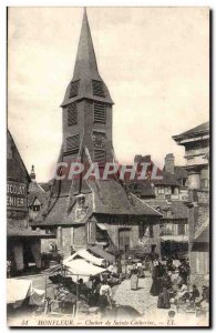 Honfleur Old Postcard Tower of St. CAtherine