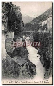 Postcard Dauphine Old Bridge Royans Cascade Bourne