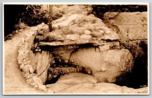 Chattanooga~Gnomes Proteced by Shelter Rock~Lookout Mountain~1920s RPPC Postcard
